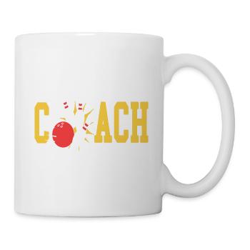 Bowling Coach Awesome Coach Designs T-Shirt - Mug - white - Right