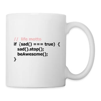 Conception de la cybersécurité pour les pirates informatiques et la cybersécurité - Mug blanc - blanc - Droite