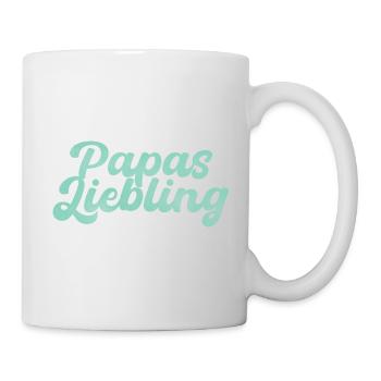 Papas Liebling bester Vater Geschenk - Tasse - Weiß - Rechts