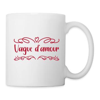 vague d'amour - Mug blanc - blanc - Droite
