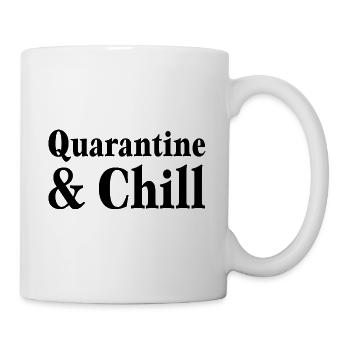 Quarantine And Chill Funny Social Distancing - Mug - white - Right