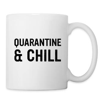 Quarantine And Chill Funny Social Distancing - Mug - white - Right