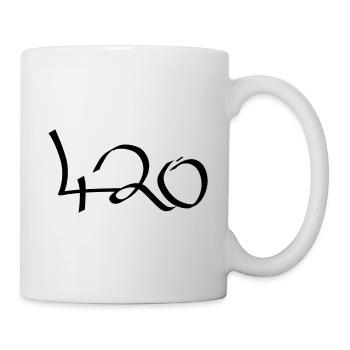 420 Graffiti - Tasse - Weiß - Rechts