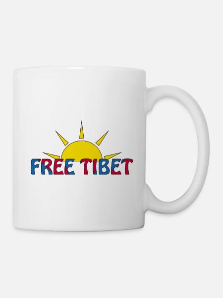 tibet libre - Mug blanc - blanc