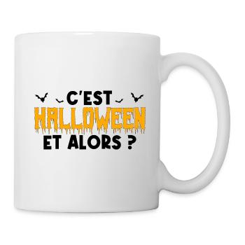 cadeau Halloween humour | Déguisement Halloween !! - Mug blanc - blanc - Droite