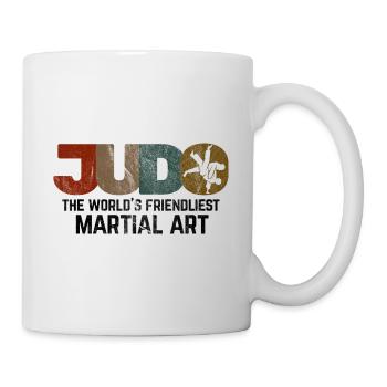 Japanischer Kampfsport Judo - Tasse - Weiß - Rechts