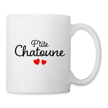 Femme Chatoune Humour Mot Affectueux Couple - Mug blanc - blanc - Droite