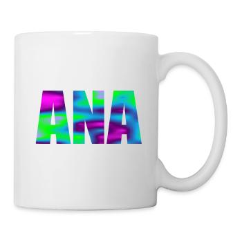 First name Ana in colorful capital letters - Mug - white - Right