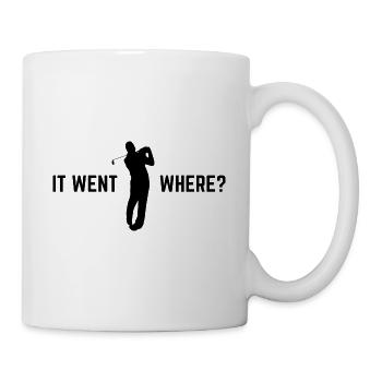 Golfplatz zum Golfen Golf - Tasse - Weiß - Rechts