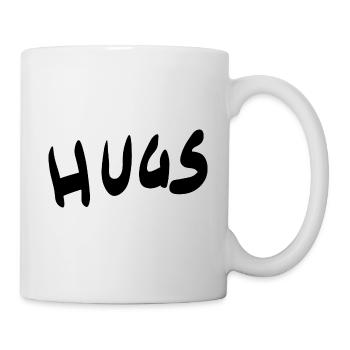 Hugs - Embrace lettering - Mug - white - Right