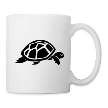 Tortue - Mug blanc - blanc - Droite