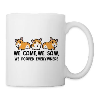 Nagetier Meerschwein Meerschweinchen - Tasse - Weiß - Rechts