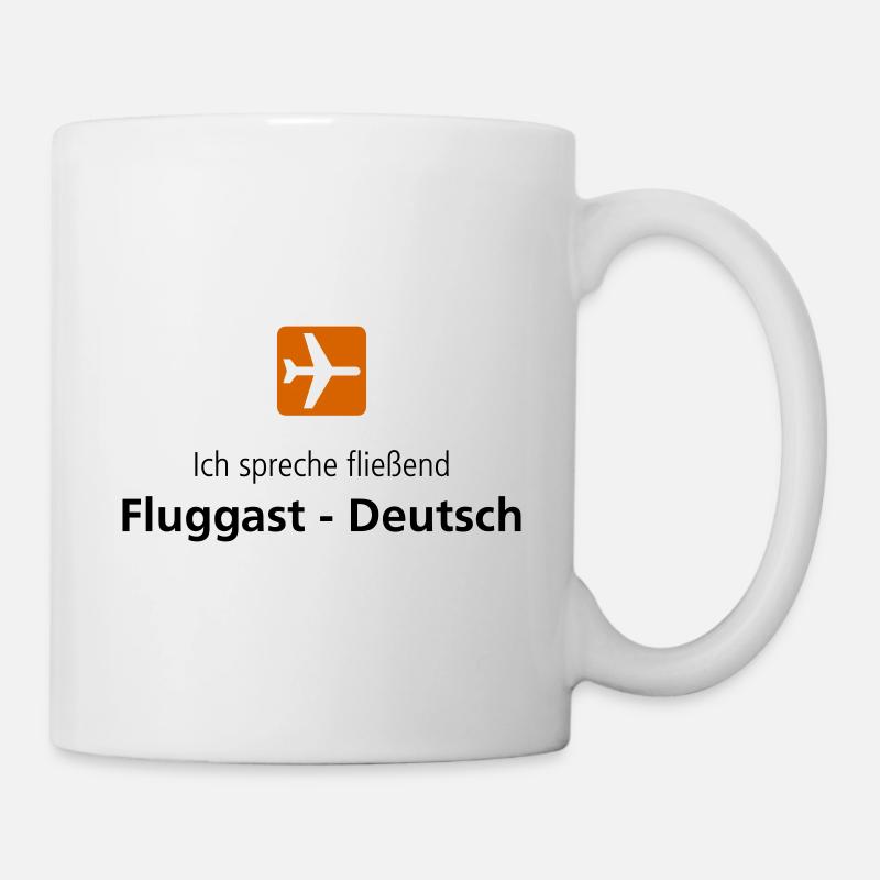 Fluggast Deutsch - Tasse - Weiß