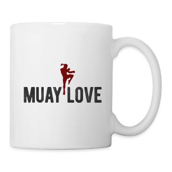 Thaiboxen Muay Thai - Tasse - Weiß - Rechts