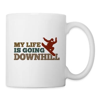 Snowboard Spruch für Snowboarder - Tasse - Weiß - Rechts