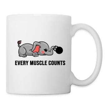 Bodybuilding Muscle Protein Weight Training - Mug - white - Right