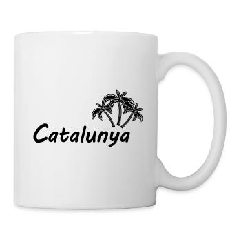 Les palmiers en Catalogne - Mug blanc - blanc - Droite