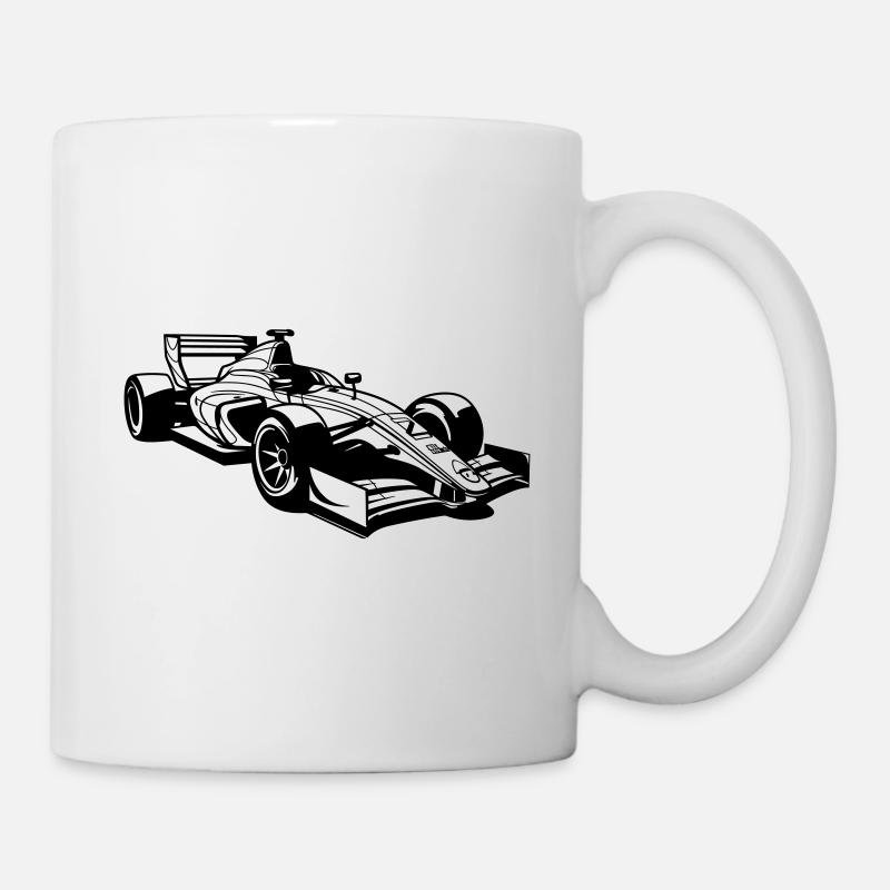 Rennwagen - Tasse - Weiß