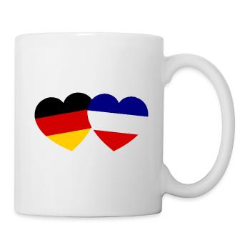 Relations franco-allemandes - Mug blanc - blanc - Droite