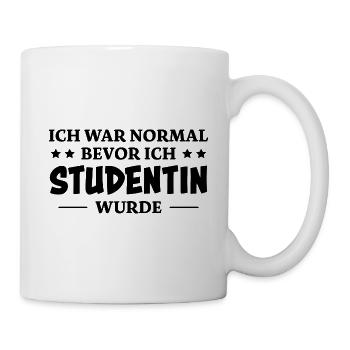 Studentin Spruch Universität Studentin Geschenk - Tasse - Weiß - Rechts