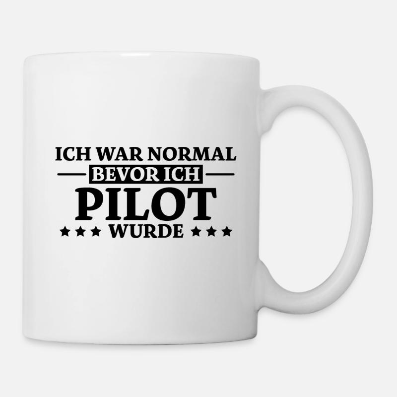 Pilot Spruch Flugsport Lustiges Piloten Geschenk - Tasse - Weiß