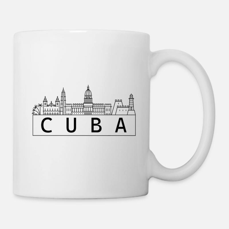 Cuba Skyline La Havane - Mug blanc - blanc