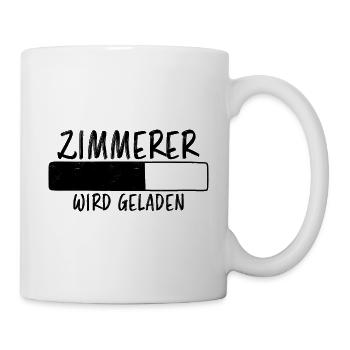 Zimmerer Spruch Zimmermann Witz Zimmerer Geschenk - Tasse - Weiß - Rechts