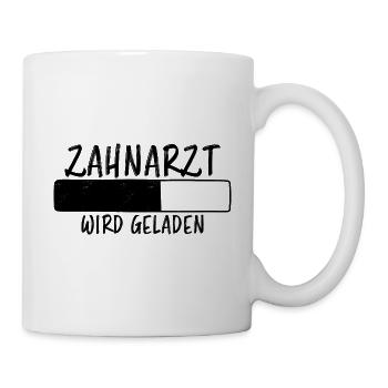 Zahnarzt Spruch Beruf Lustiges Zahnarzt Geschenk - Tasse - Weiß - Rechts