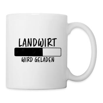 Landwirt Spruch Traktor Lustiges Landwirt Geschenk - Tasse - Weiß - Rechts