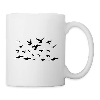 Birds - Oiseaux - Mug blanc - blanc - Droite