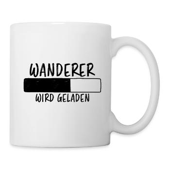 Wanderer Spruch Outdoor Lustiges Wandern Geschenk - Tasse - Weiß - Rechts