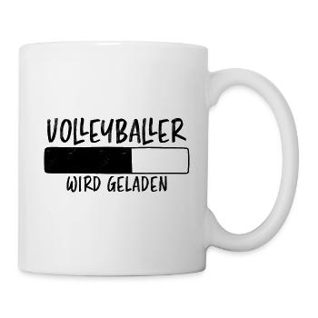 Volleyballer Spruch Lustiger Volleyballer Geschenk - Tasse - Weiß - Rechts