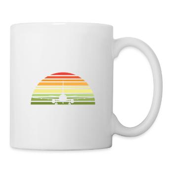 Voyage de vacances Mon premier voyage en avion - Mug blanc - blanc - Droite