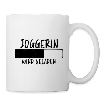 Joggerin Spruch Laufen Joggen Joggerin Geschenk - Tasse - Weiß - Rechts