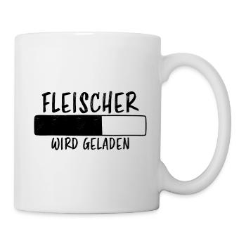 Fleischer Spruch Metzger Lustig Fleischer Geschenk - Tasse - Weiß - Rechts