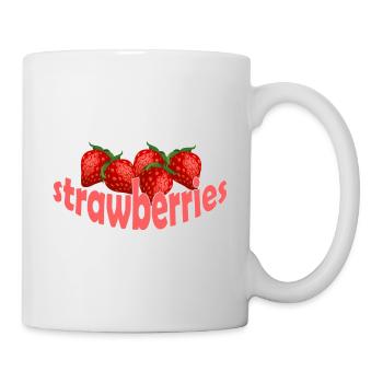 FRAISES - Mug blanc - blanc - Droite
