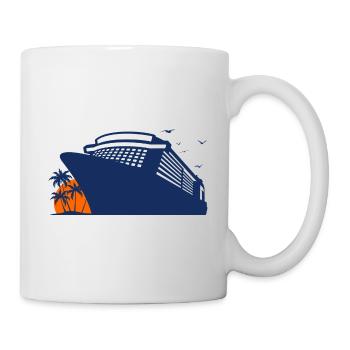 Croisière, Bateau De Croisière, Croisière - Mug blanc - blanc - Droite
