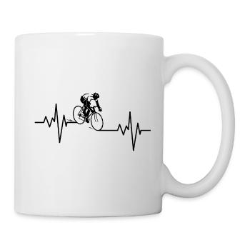 Pilote de vélo de route Pulse - Mug blanc - blanc - Droite
