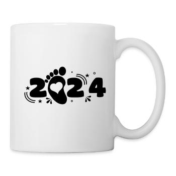 papa 2024 Cadeau naissance - Mug blanc - blanc - Droite