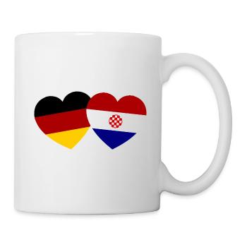 The German Croatian friendship - Mug - white - Right