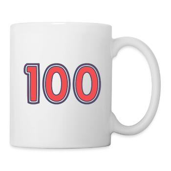 100. 100 ANS. 100e ANNIVERSAIRE - Mug blanc - blanc - Droite