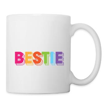 She's My Co Teacher Bestie Work Buddy Bestfriend - Tasse - Weiß - Rechts