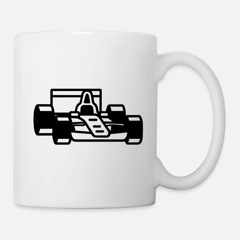 F1 Voiture de course - Mug blanc - blanc