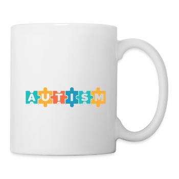 I Love Someone With Autism Awareness Month Puzzle - Mug - white - Right