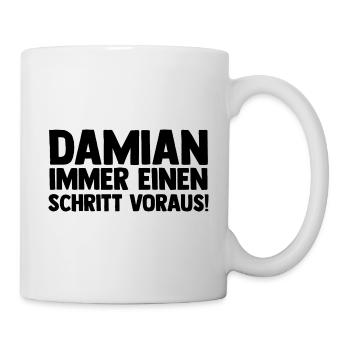 Vorname Damian - Tasse - Weiß - Rechts