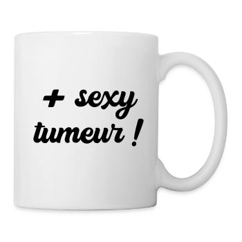 Plus sexy tumeur (noir) - Mug blanc - blanc - Droite