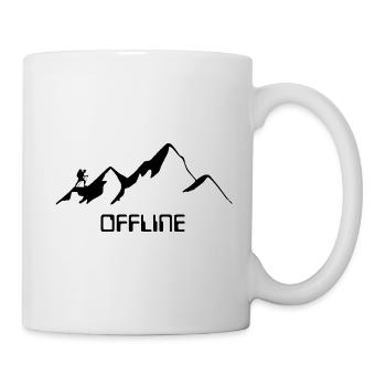 Wandern in den Bergen - OFFLINE - Tasse - Weiß - Rechts