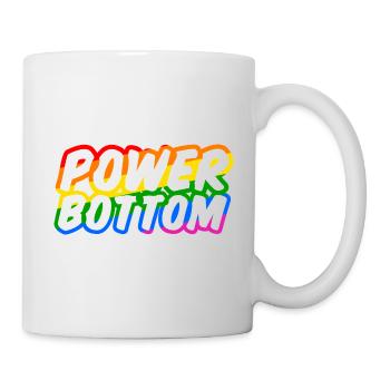 Power Bottom Shirt - Tasse - Weiß - Rechts