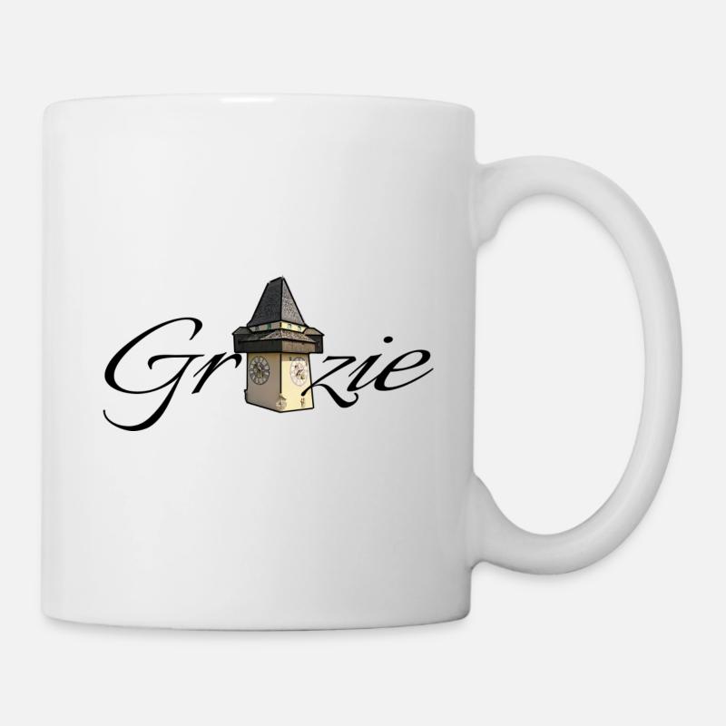 Österreich Graz Steiermark uhrturm clocktower uhr - Tasse - Weiß