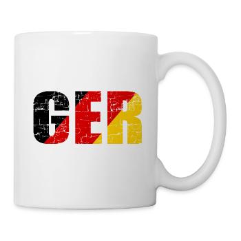 Germany flag GER - football - Mug - white - Right